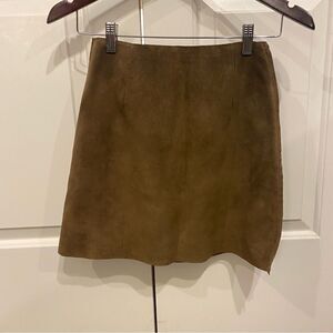 Banana Republic Genuine Suede Leather Skirt